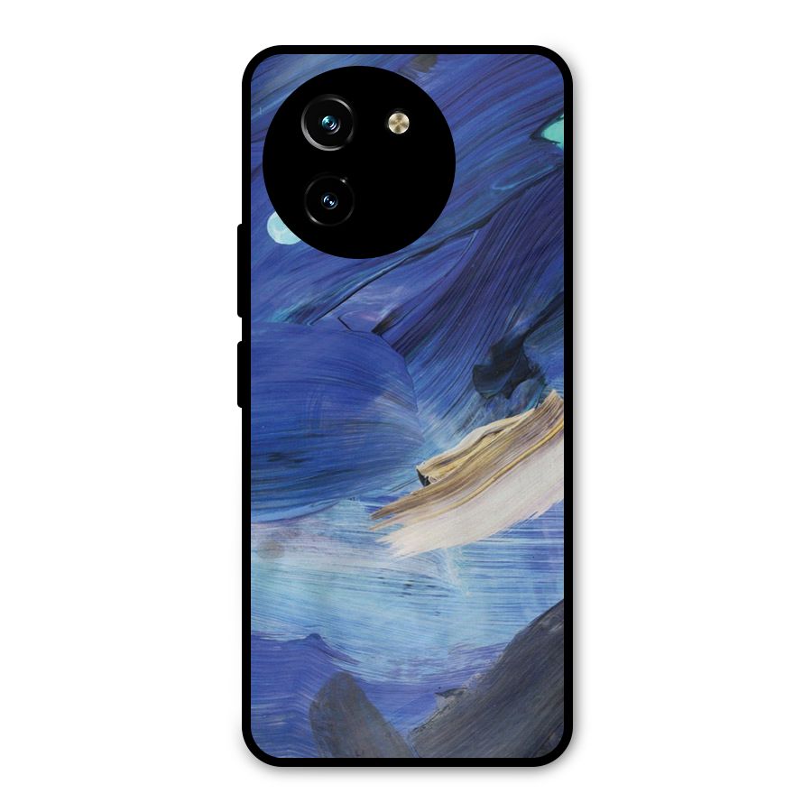 Paint Brush Strokes Metal Back Case for Vivo Y200i