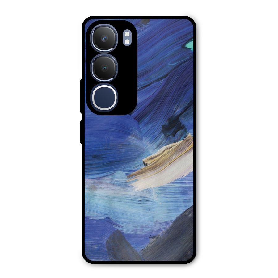 Paint Brush Strokes Metal Back Case for Vivo Y29