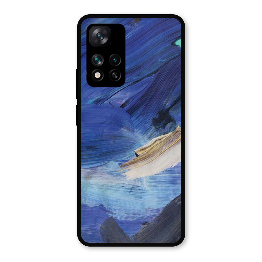 Paint Brush Strokes Metal Back Case for Xiaomi 11i Hypercharge 5G