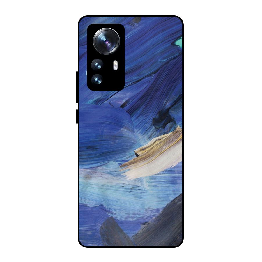 Paint Brush Strokes Metal Back Case for Xiaomi 12 Pro