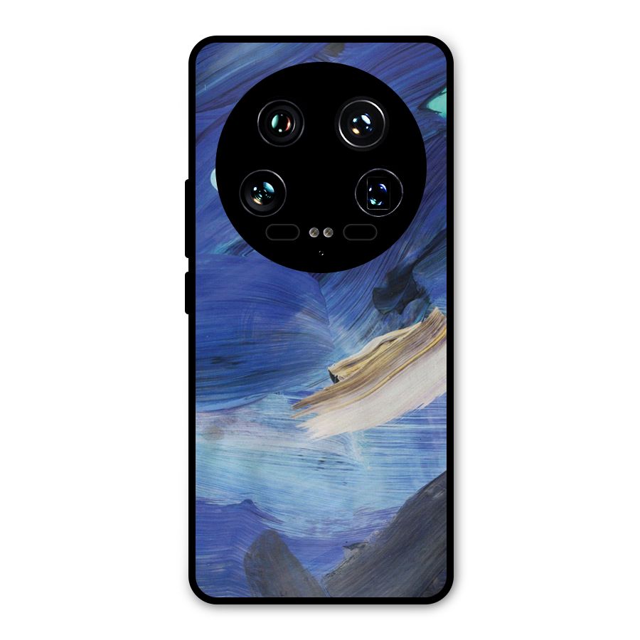 Paint Brush Strokes Metal Back Case for Xiaomi 14 Ultra