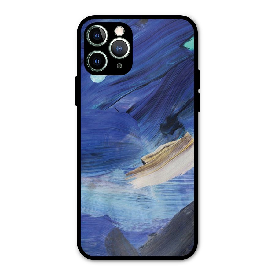 Paint Brush Strokes Metal Back Case for iPhone 11 Pro Max