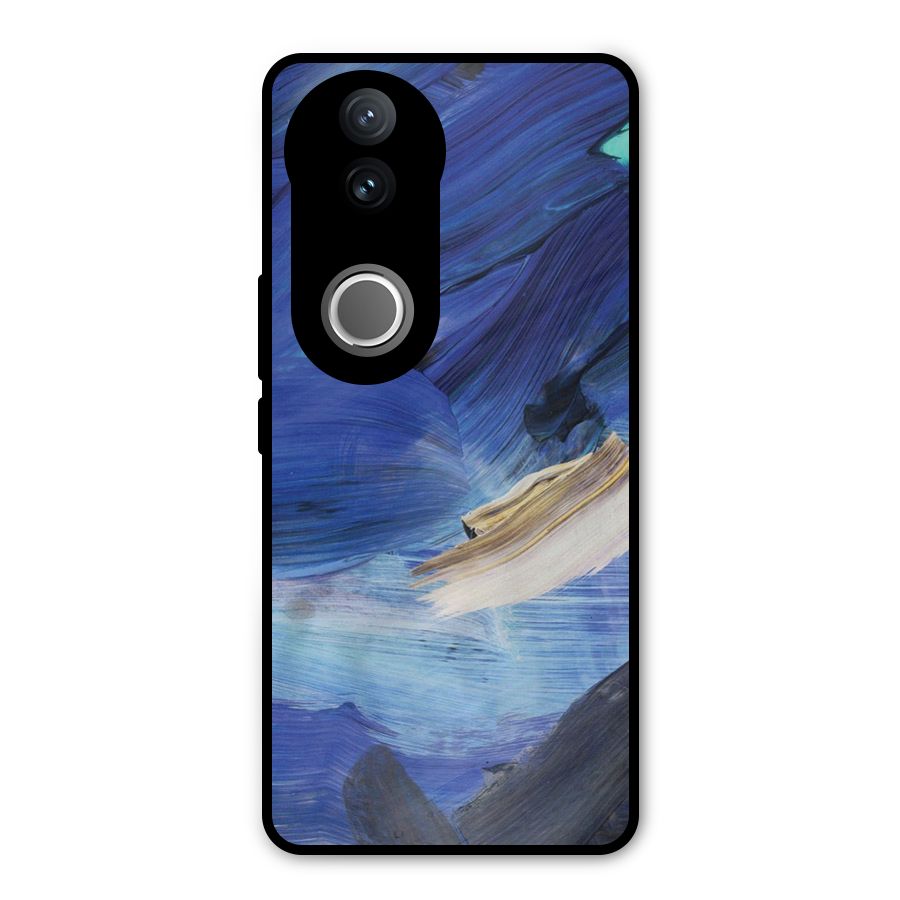 Paint Brush Strokes Metal Back Case for iQOO Z10R