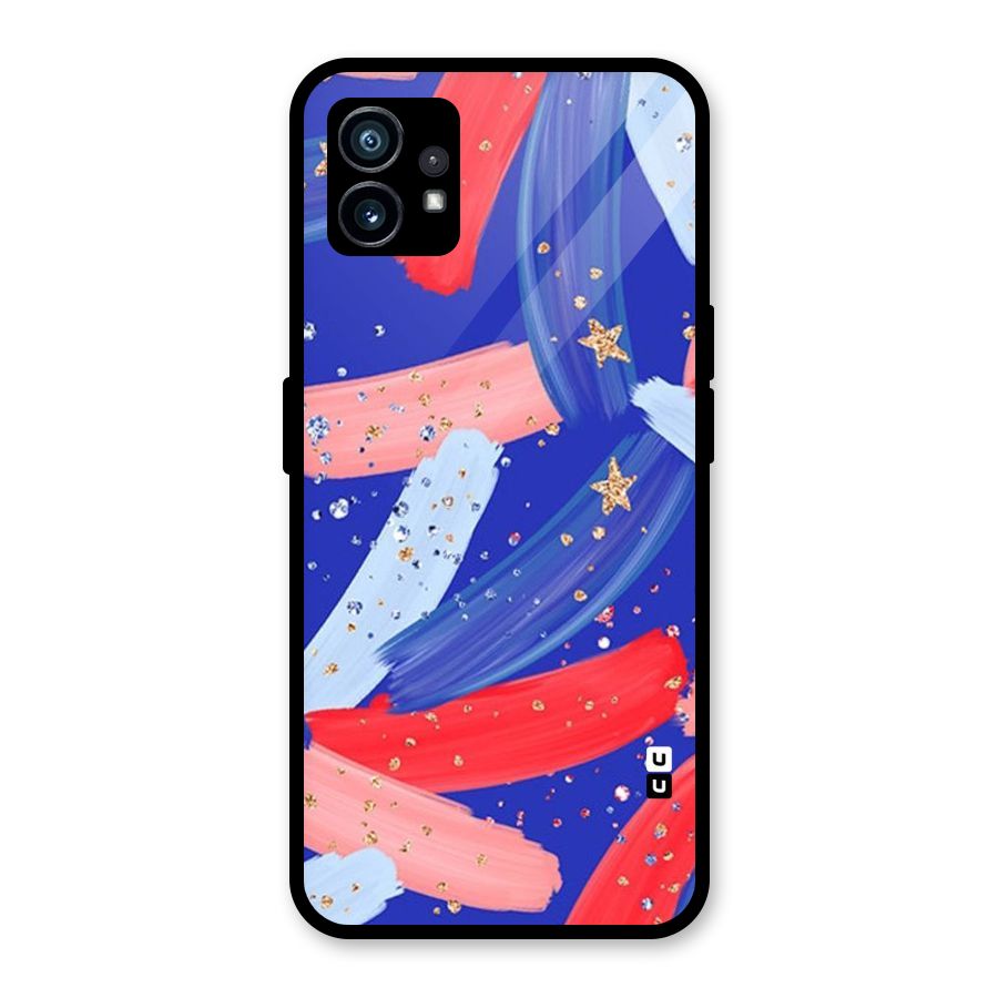 Paint Stars Glass Back Case for Nothing Phone 1