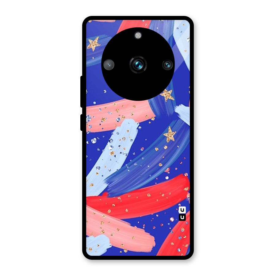 Paint Stars Glass Back Case for Realme Narzo 60 Pro