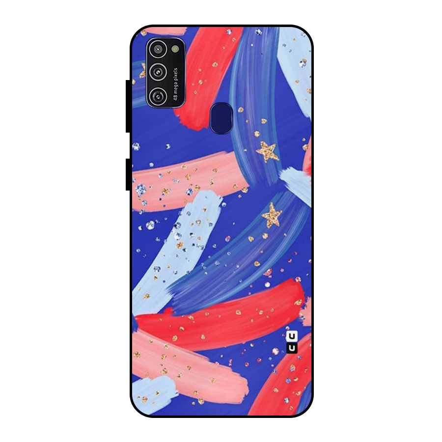 Paint Stars Metal Back Case for Galaxy M30s
