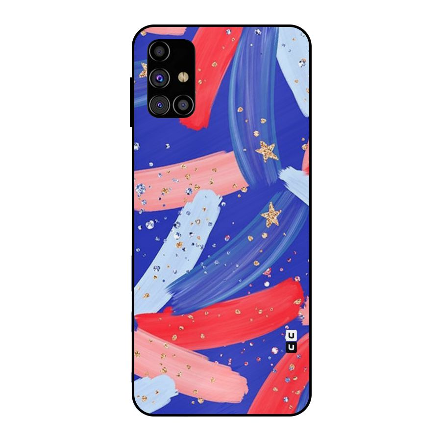 Paint Stars Metal Back Case for Galaxy M31s