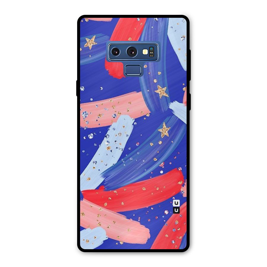 Paint Stars Metal Back Case for Galaxy Note 9