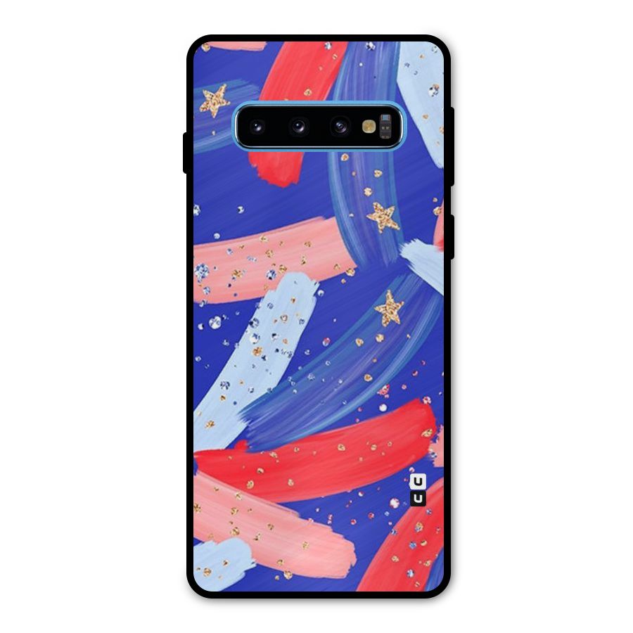 Paint Stars Metal Back Case for Galaxy S10