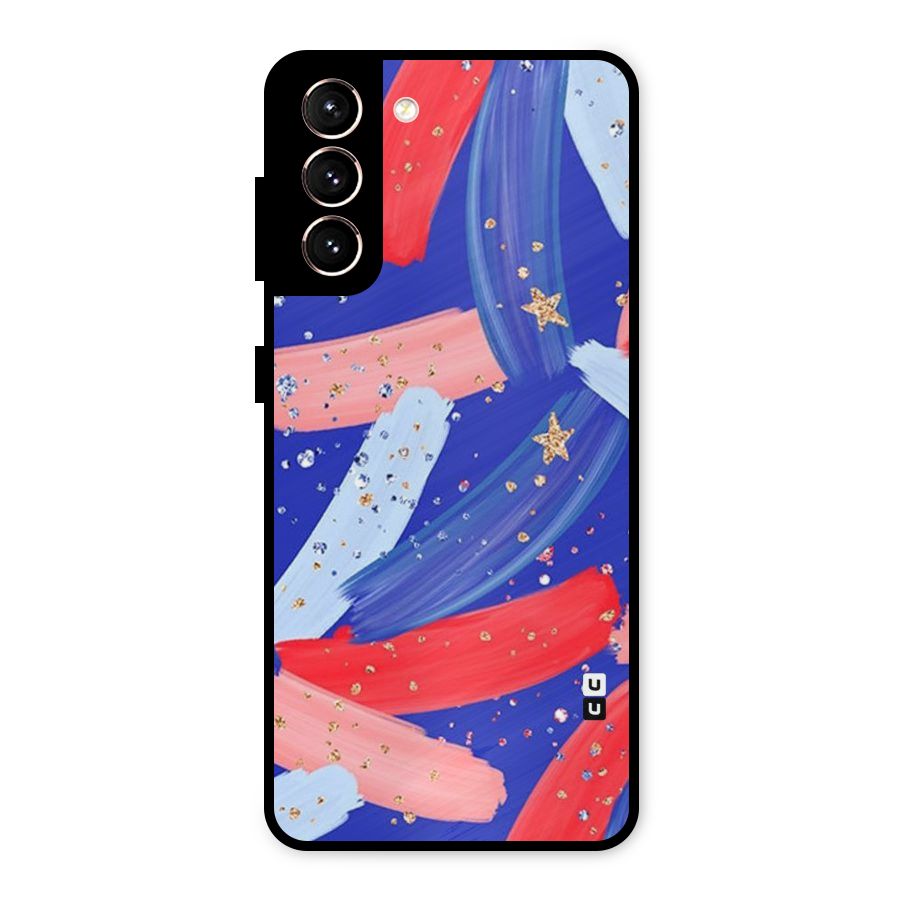 Paint Stars Metal Back Case for Galaxy S21 5G