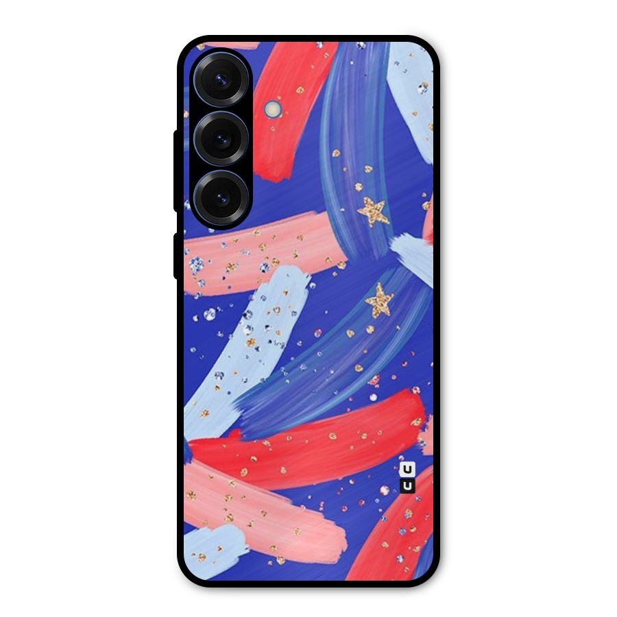 Paint Stars Metal Back Case for Galaxy S25 Plus