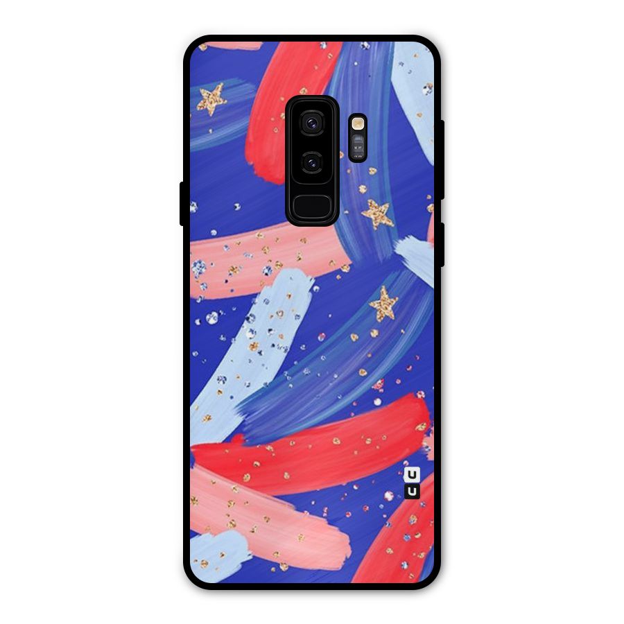 Paint Stars Metal Back Case for Galaxy S9 Plus