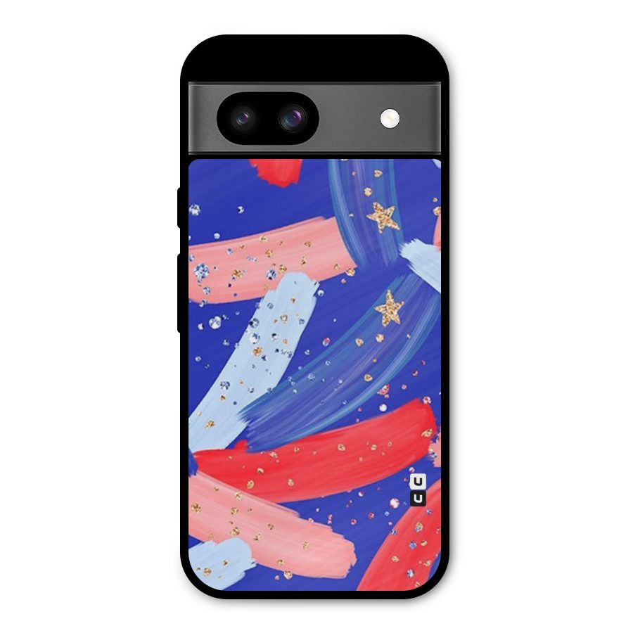 Paint Stars Metal Back Case for Google Pixel 8a