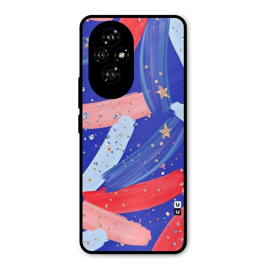 Paint Stars Metal Back Case for Honor 200