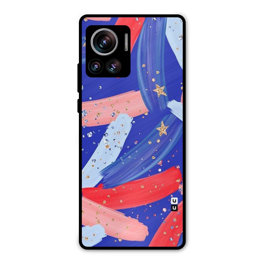 Paint Stars Metal Back Case for Motorola Edge 30 Ultra