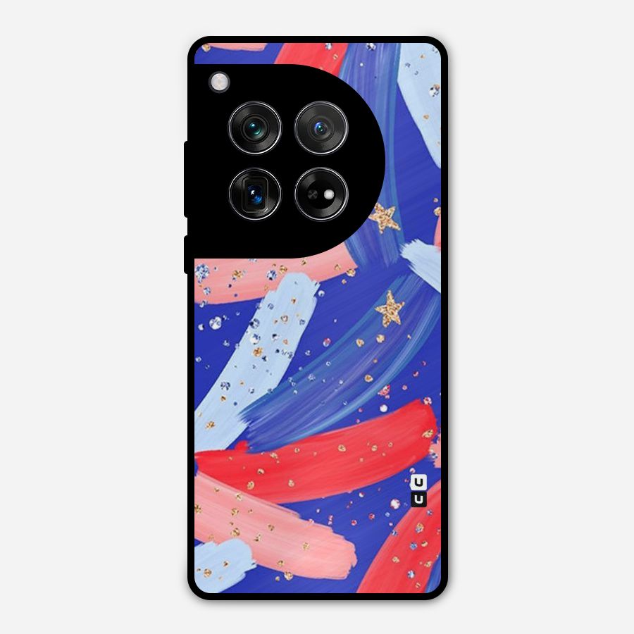 Paint Stars Metal Back Case for OnePlus 12