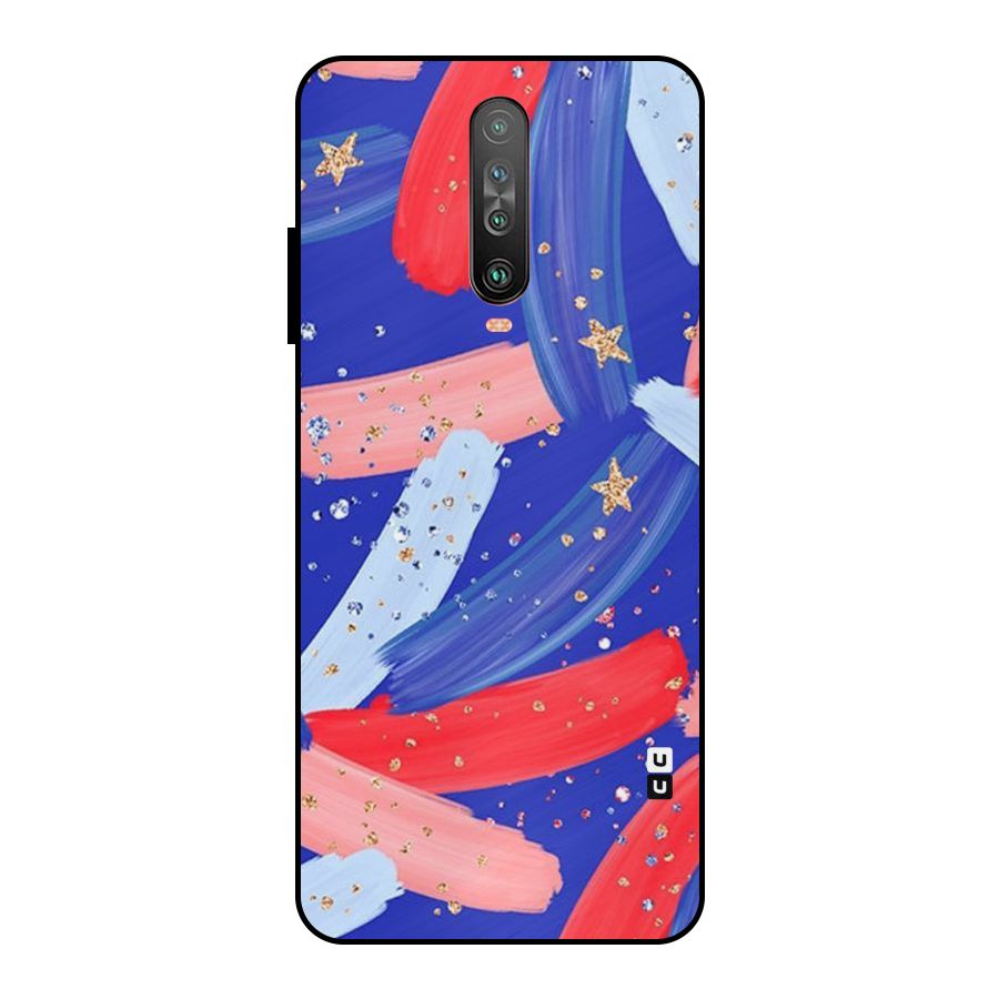 Paint Stars Metal Back Case for Poco X2