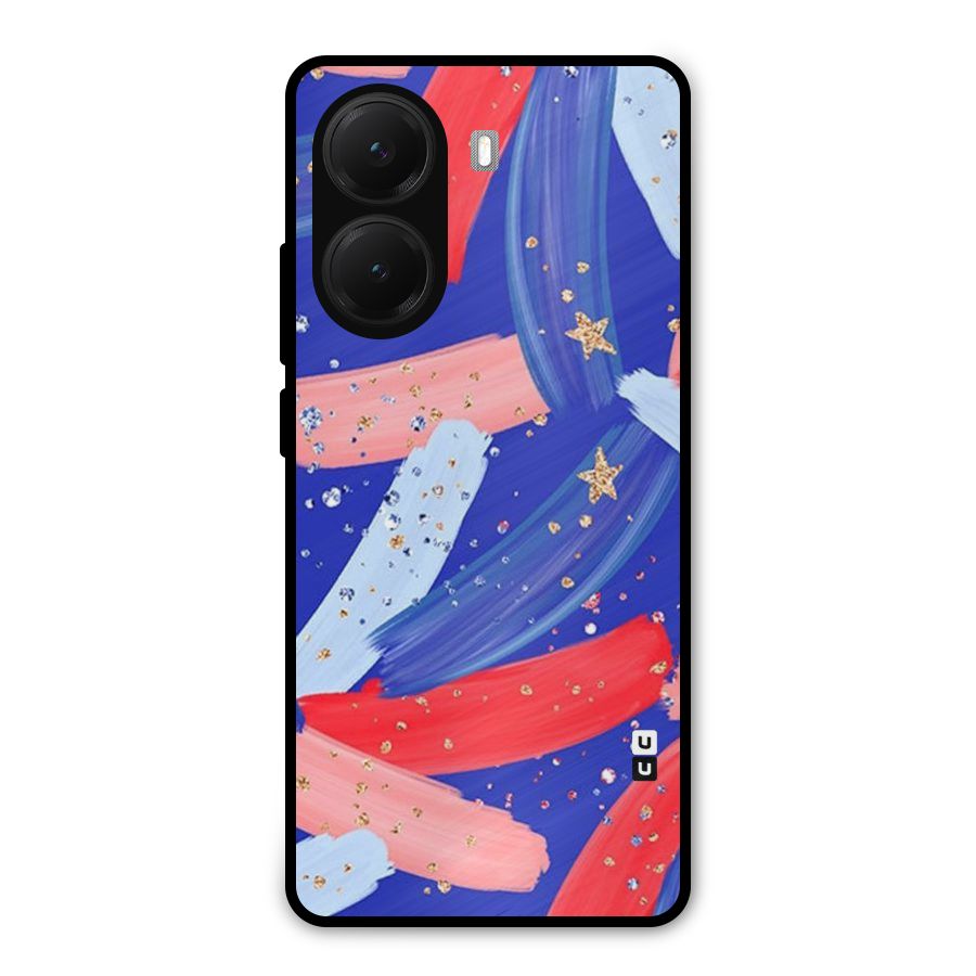 Paint Stars Metal Back Case for Poco X7 Pro