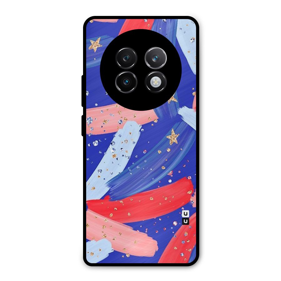 Paint Stars Metal Back Case for Realme 13 Plus