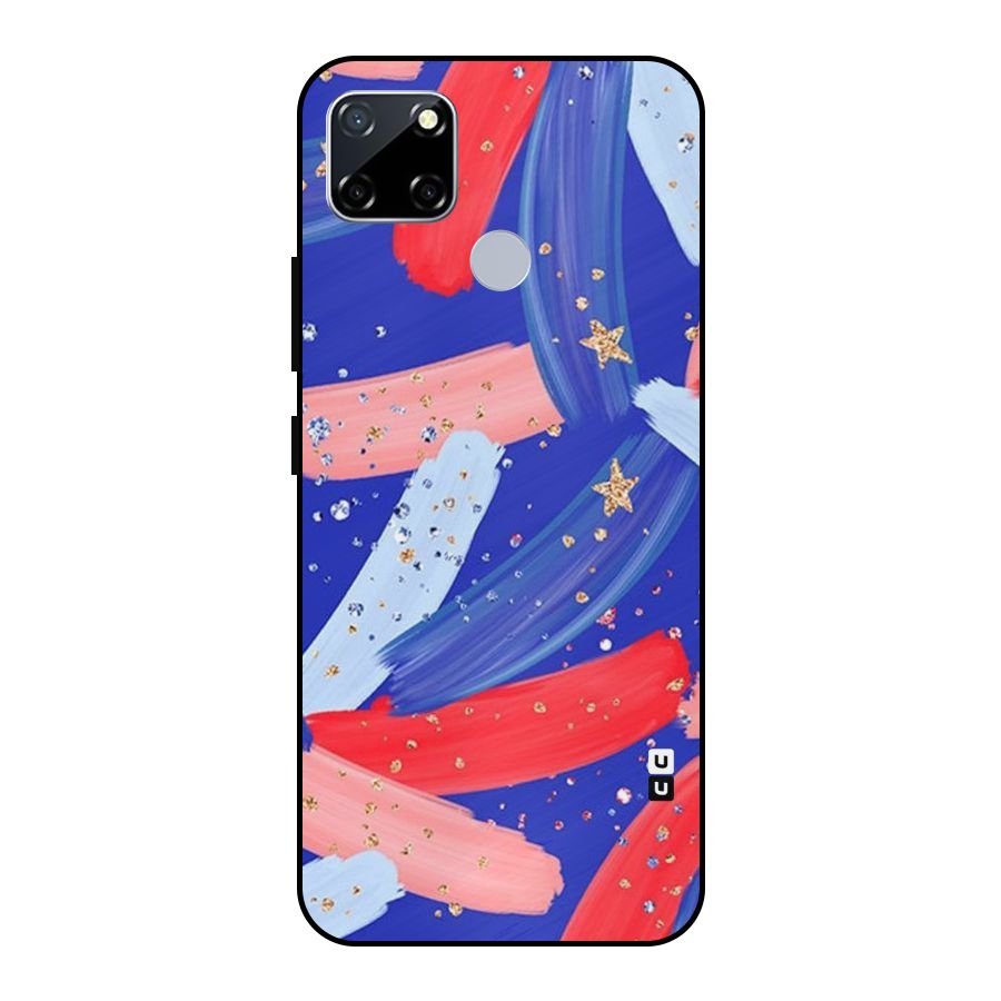 Paint Stars Metal Back Case for Realme Narzo 20