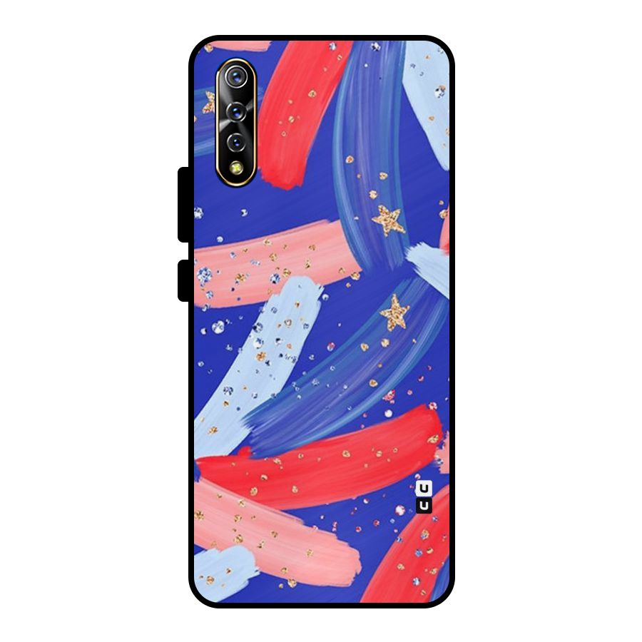 Paint Stars Metal Back Case for Vivo S1