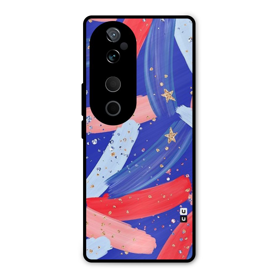 Paint Stars Metal Back Case for Vivo T3 Ultra