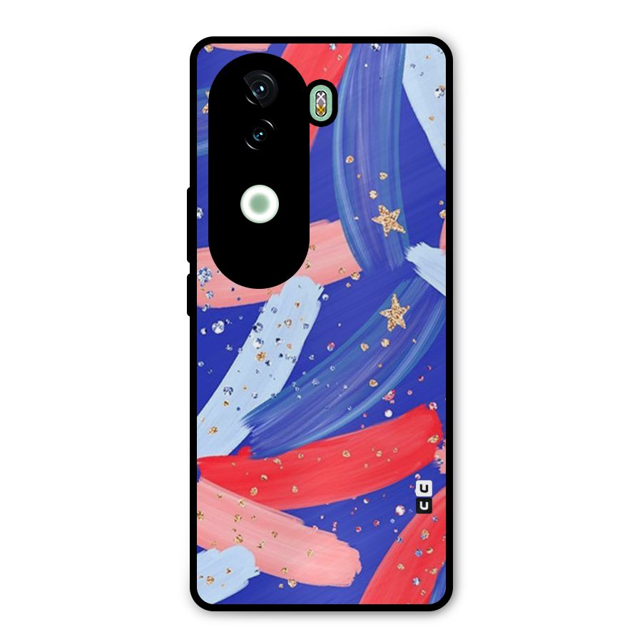 Paint Stars Metal Back Case for Vivo V40e