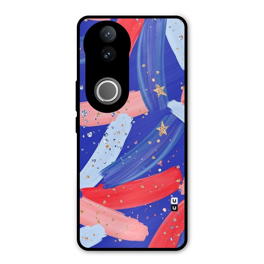 Paint Stars Metal Back Case for Vivo V50e