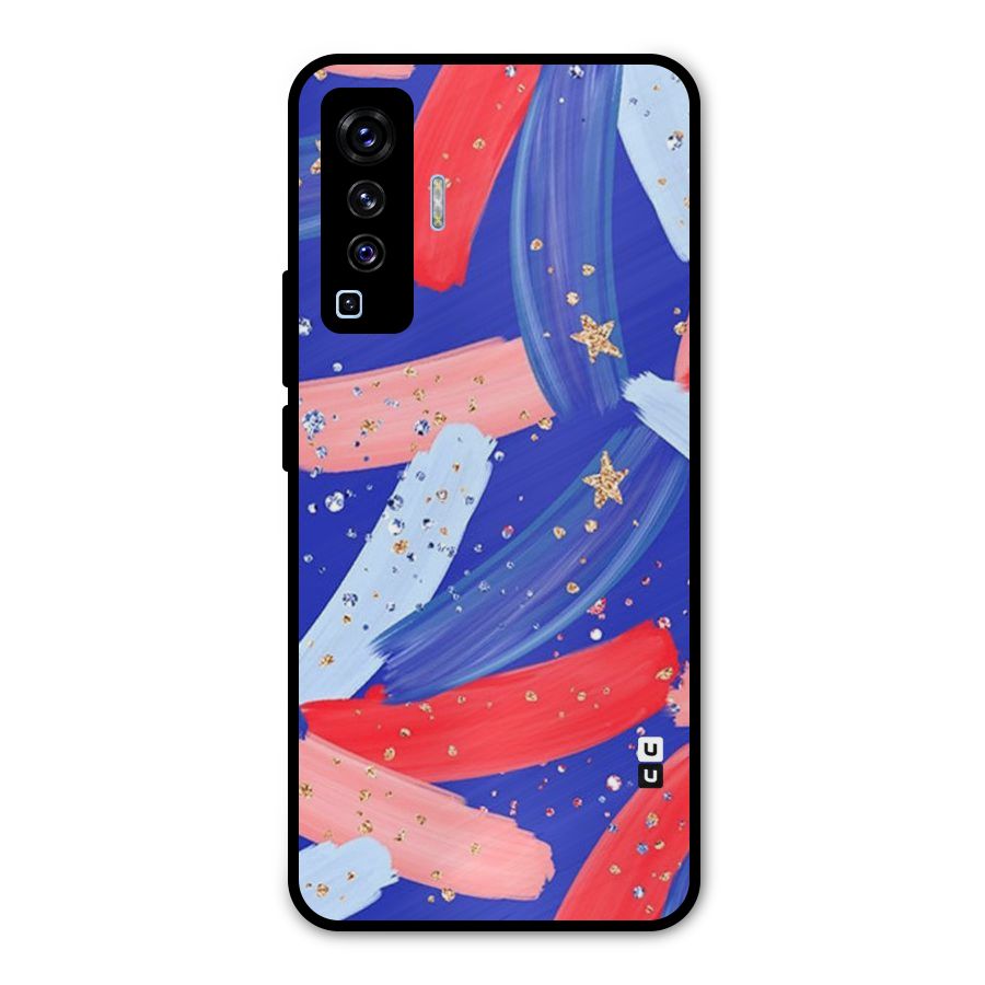 Paint Stars Metal Back Case for Vivo X50