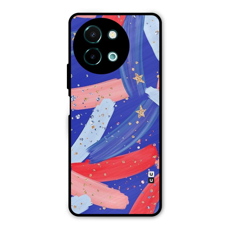 Paint Stars Metal Back Case for Vivo Y58