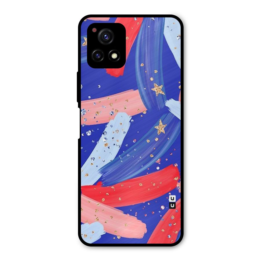Paint Stars Metal Back Case for Vivo Y72 5G