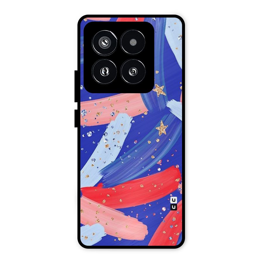 Paint Stars Metal Back Case for Xiaomi 14 Pro