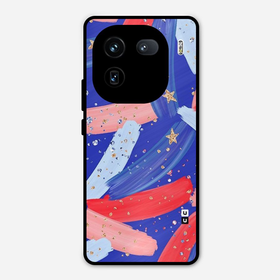 Paint Stars Metal Back Case for iQOO 12