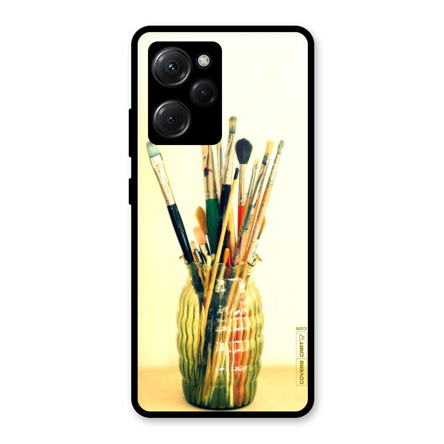 Paint Vass Glass Back Case for Poco X5 Pro