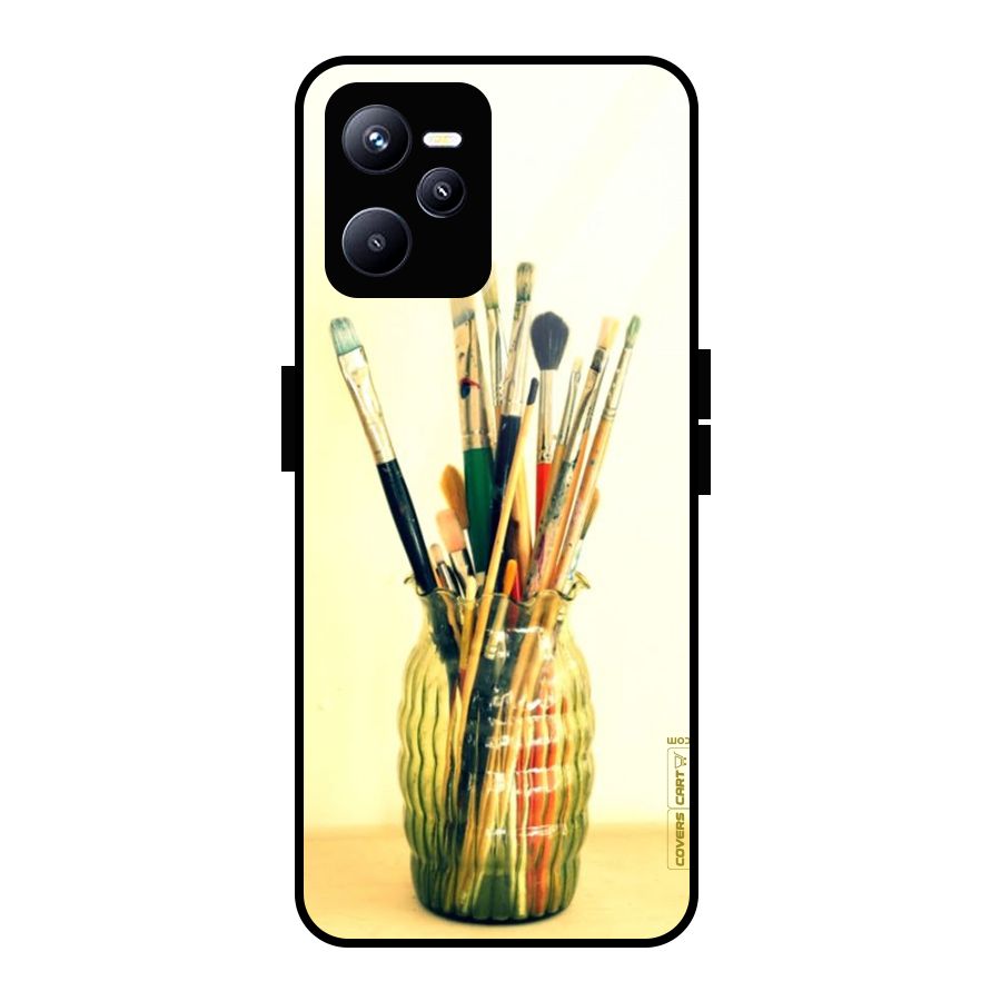 Paint Vass Glass Back Case for Realme C35