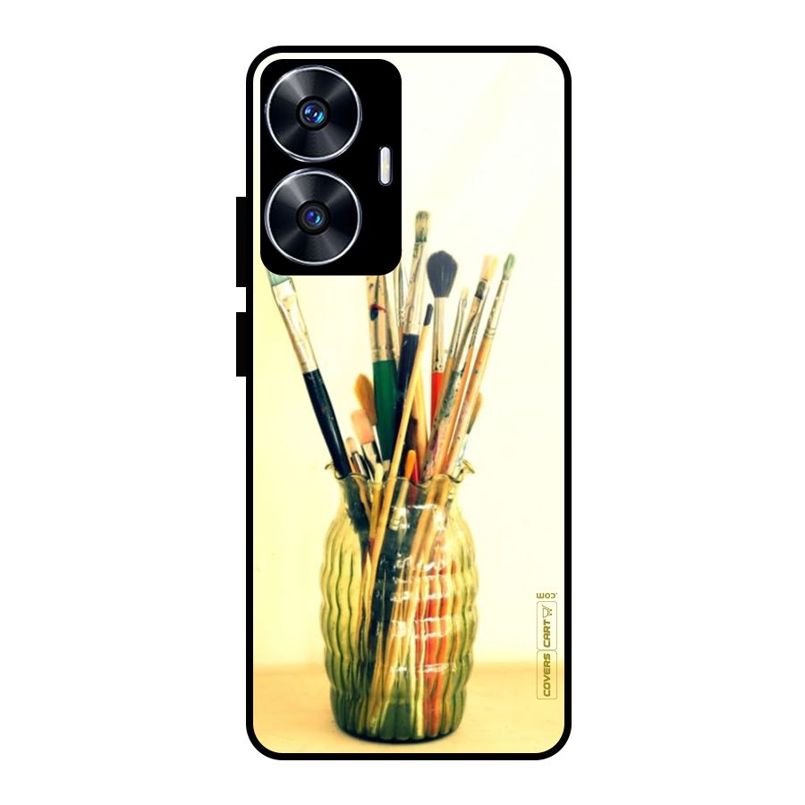 Paint Vass Glass Back Case for Realme Narzo N55