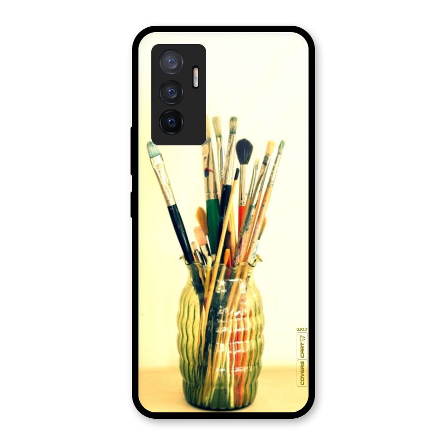 Paint Vass Glass Back Case for Vivo V23e