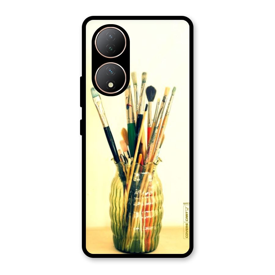 Paint Vass Glass Back Case for Vivo Y100