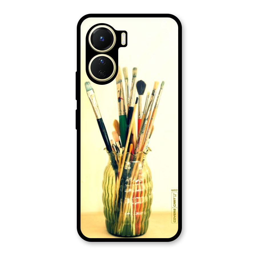 Paint Vass Glass Back Case for Vivo Y16