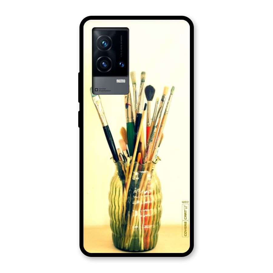 Paint Vass Glass Back Case for iQOO 9 5G