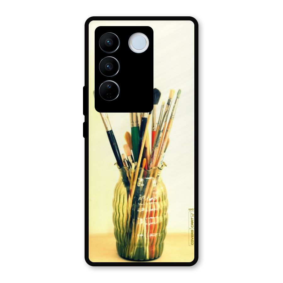 Paint Vass Metal Back Case for Vivo V27