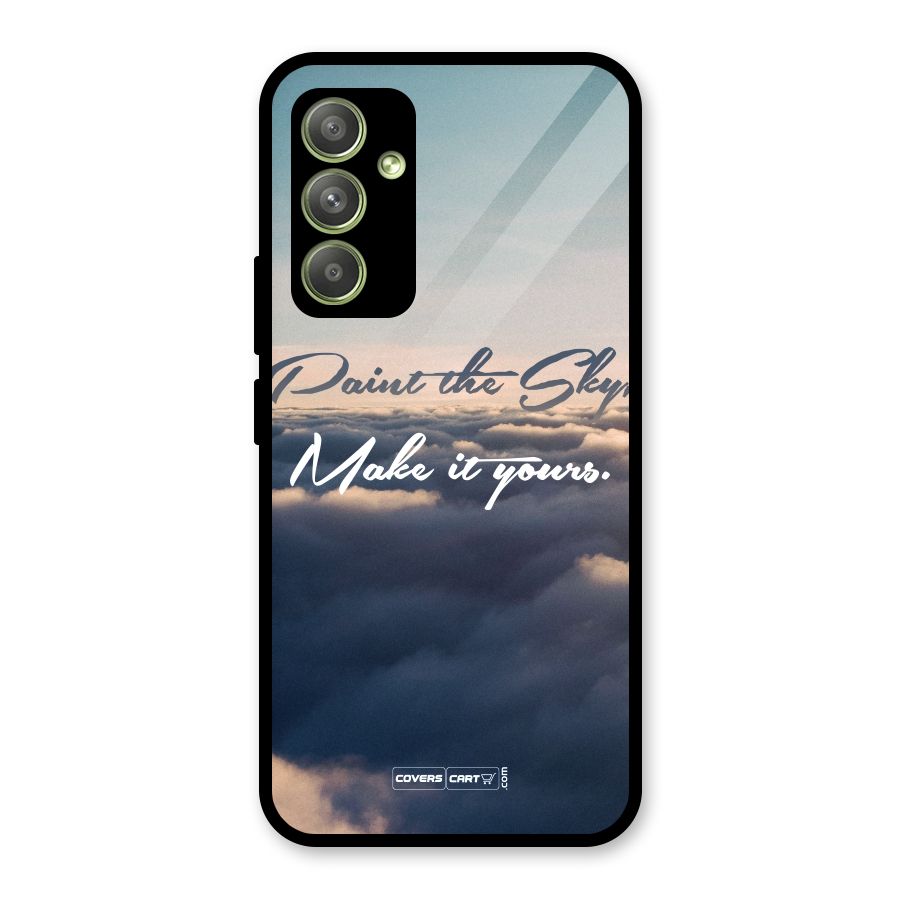 Paint the Sky Glass Back Case for Galaxy A54