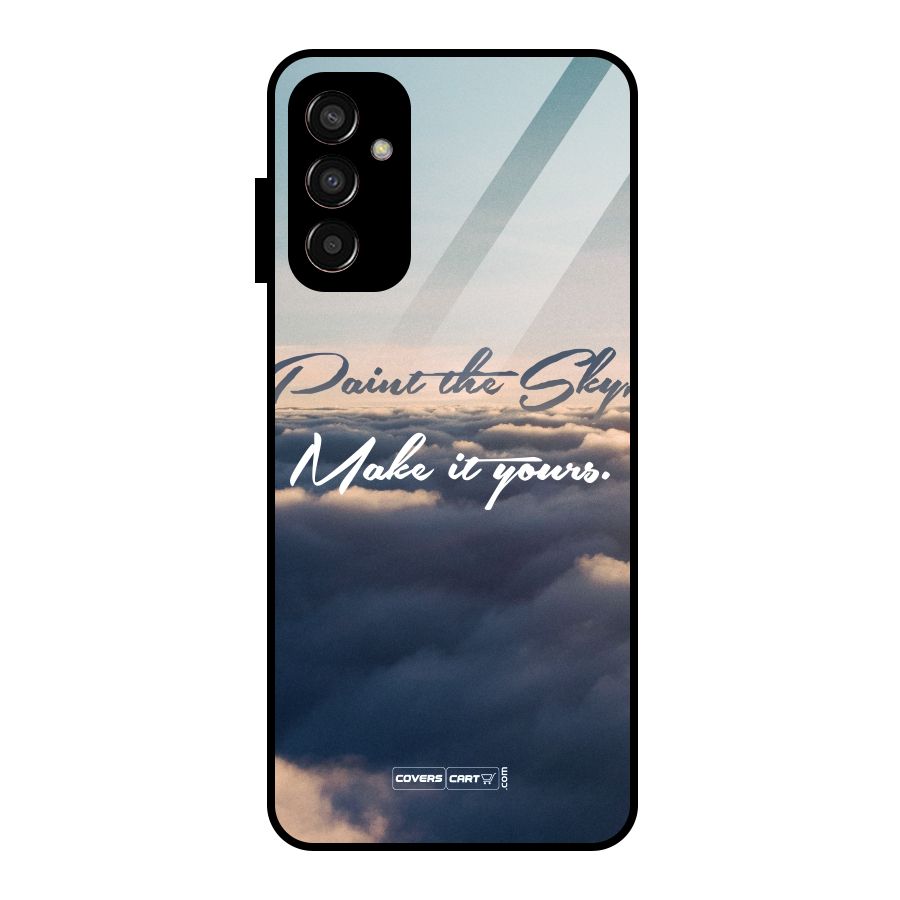 Paint the Sky Glass Back Case for Galaxy F13