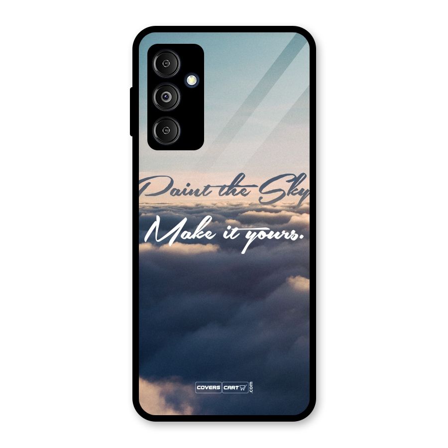 Paint the Sky Glass Back Case for Galaxy M14 5G
