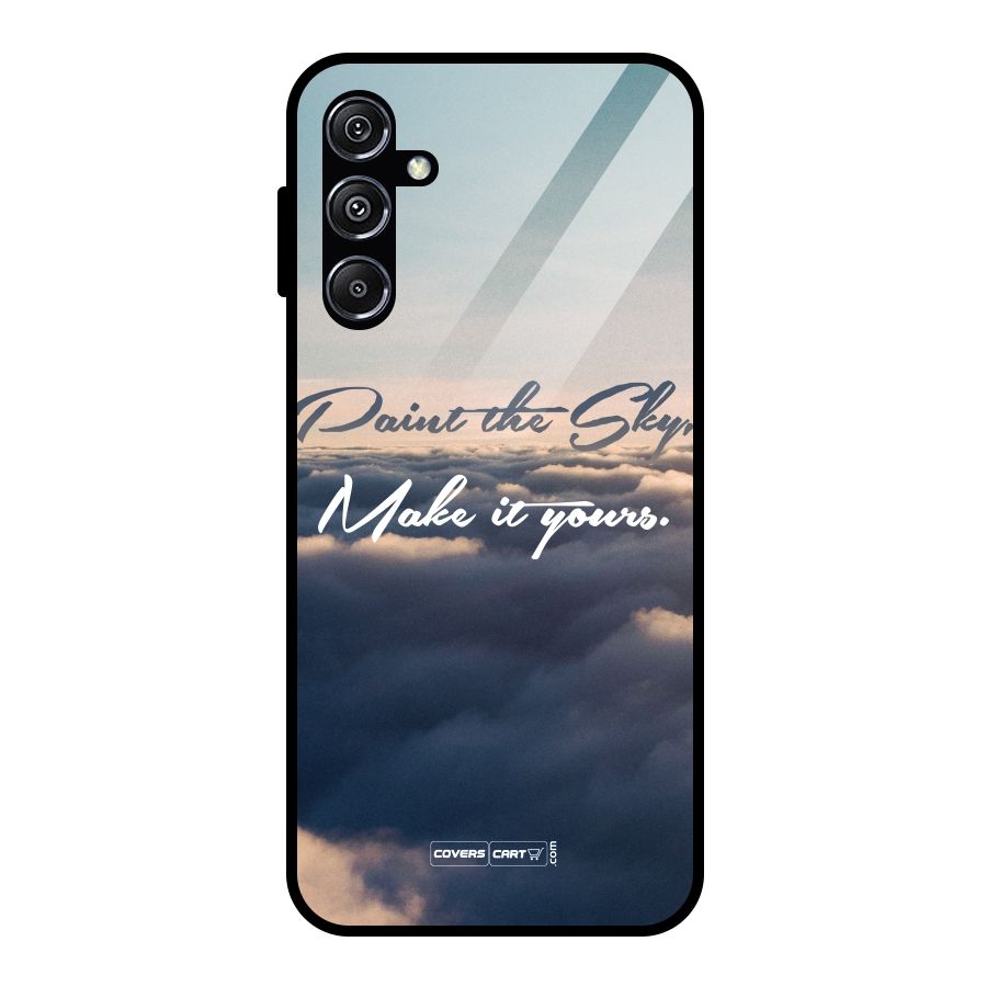 Paint the Sky Glass Back Case for Galaxy M34 5G