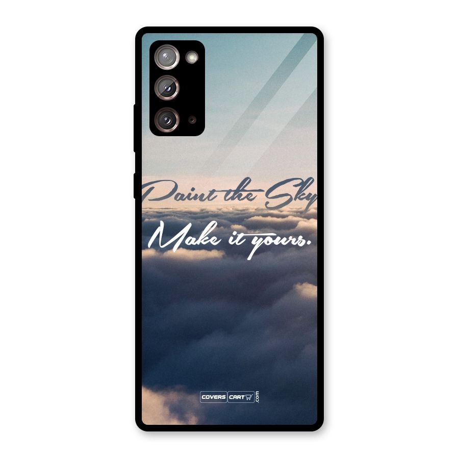 Paint the Sky Glass Back Case for Galaxy Note 20
