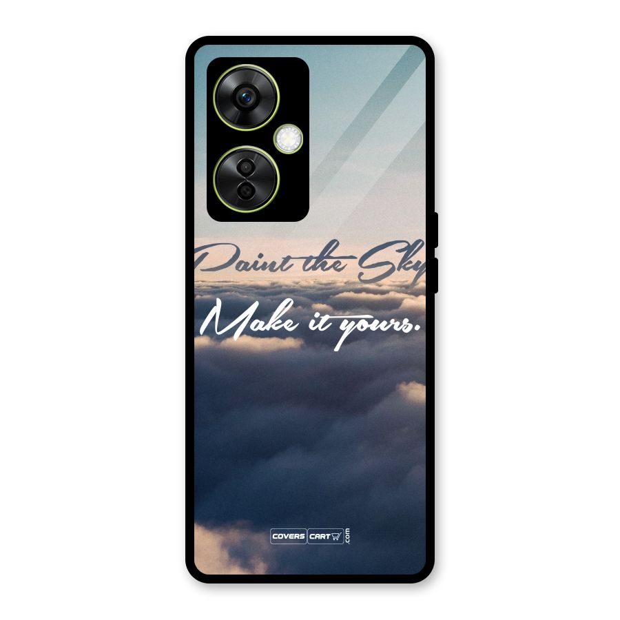 Paint the Sky Glass Back Case for OnePlus Nord CE 3 Lite