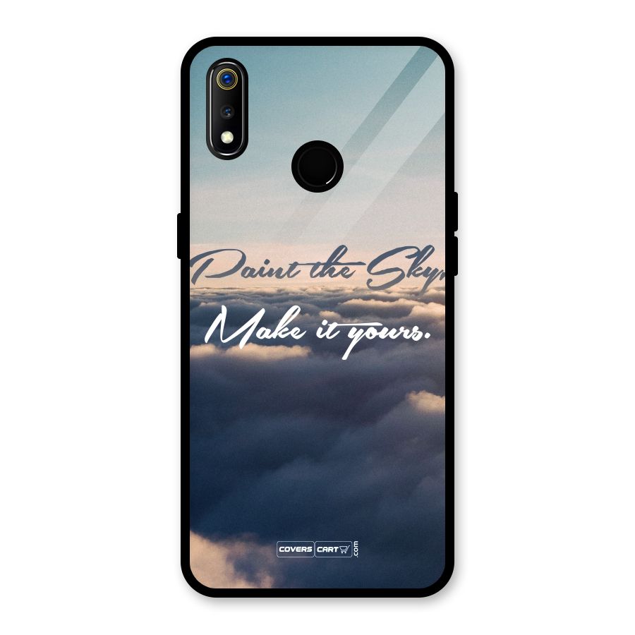 Paint the Sky Glass Back Case for Realme 3i