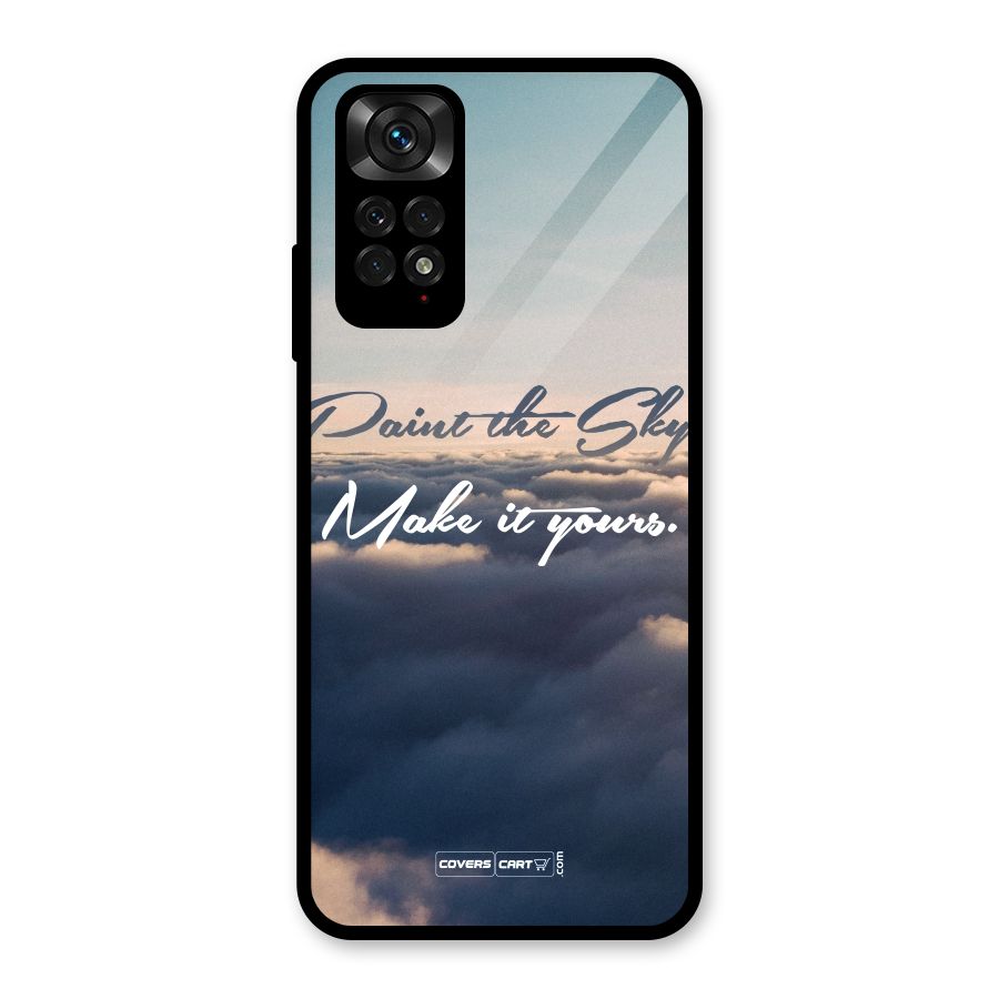 Paint the Sky Glass Back Case for Redmi Note 11S