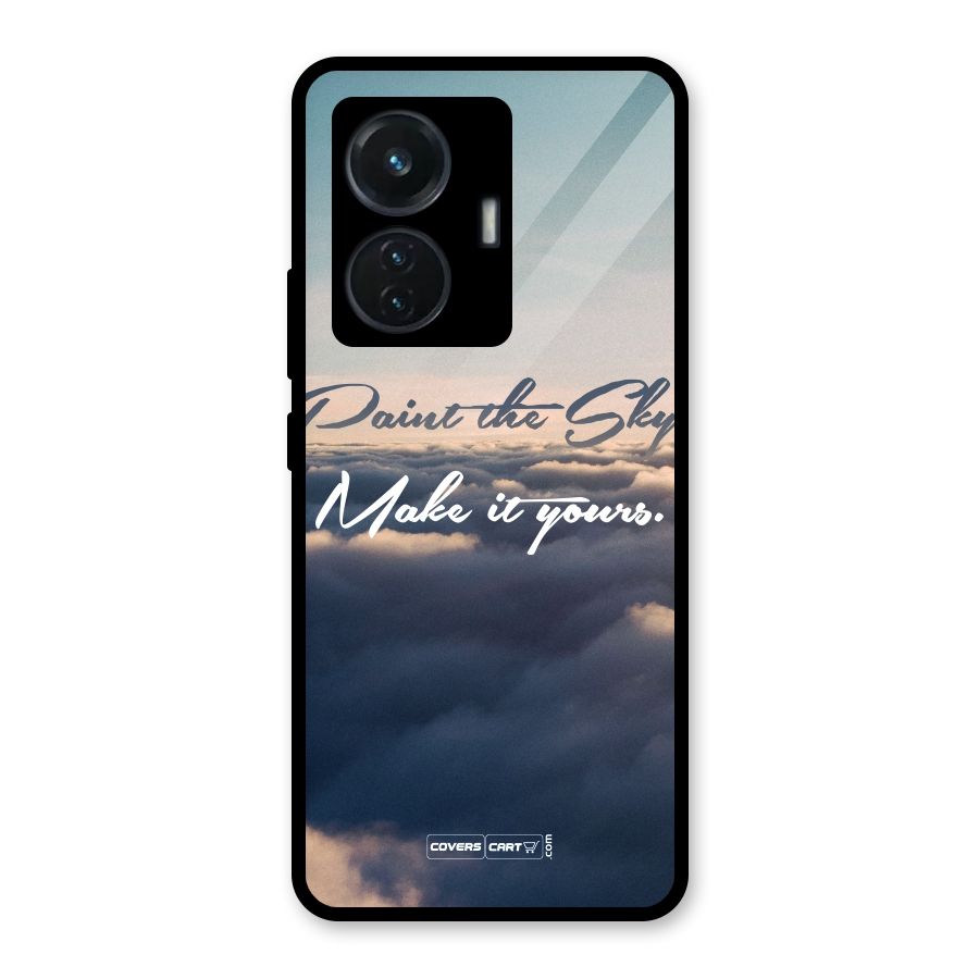 Paint the Sky Glass Back Case for Vivo T1 44W